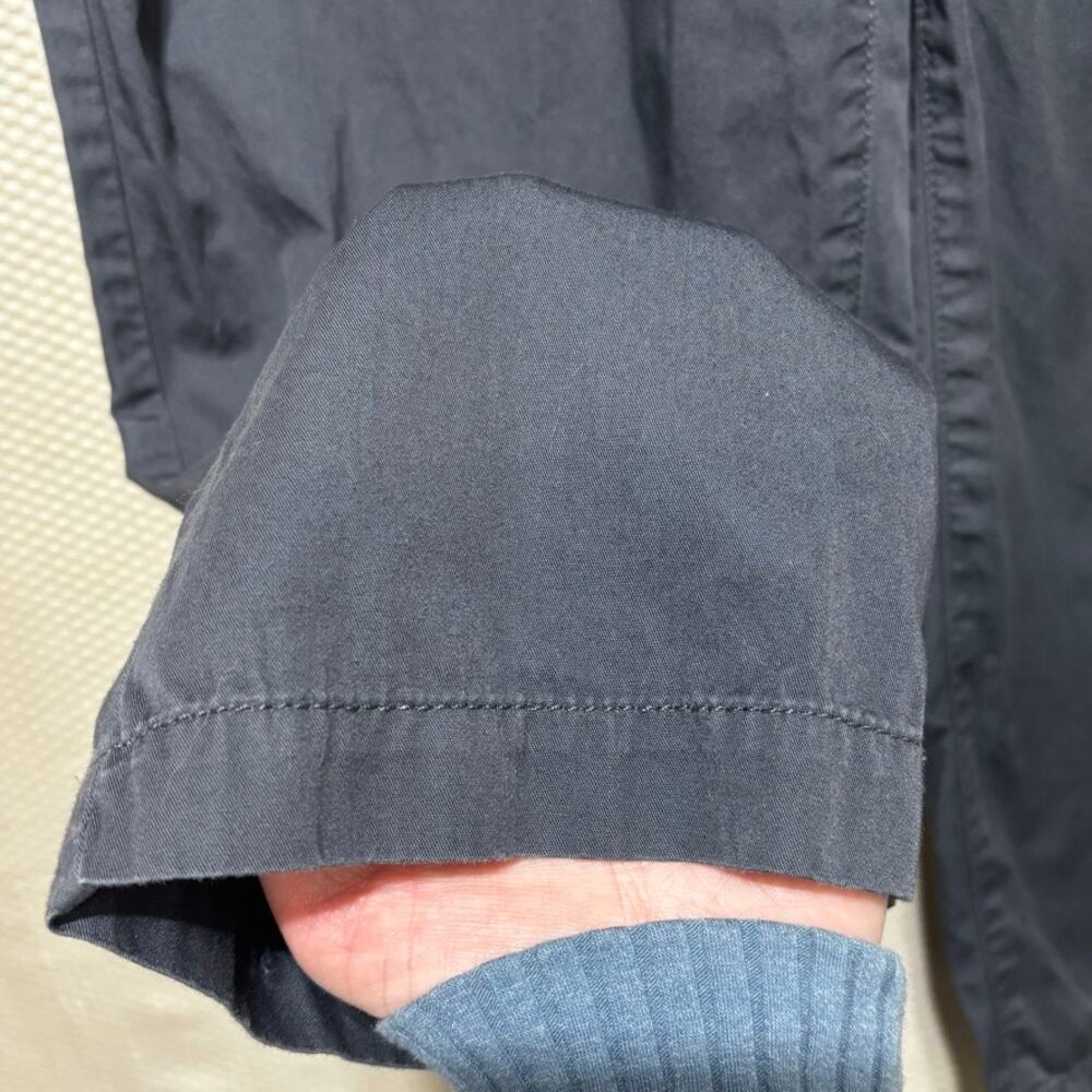 LOFT Navy Blue Paperbag Waist Pants Size M High Rise Tie Waist Work Office - Picture 2 of 8